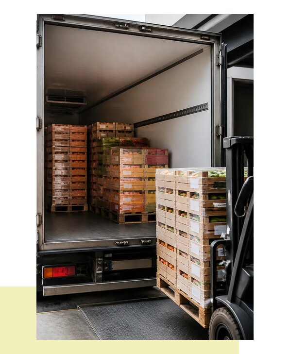 Перевозка сельхозпродукции на паллетах с доставкой в Архангельск